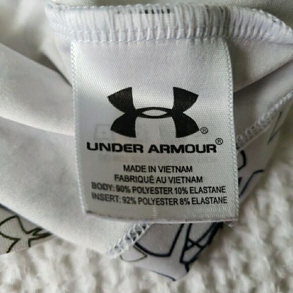 Under Armour Heat Wear Tank Top White Logo Racerback Active Size UNK See Pics - Picture 2 of 10